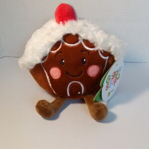Giggly Scape Gingerbread Plush with White Frosting & Red Top
